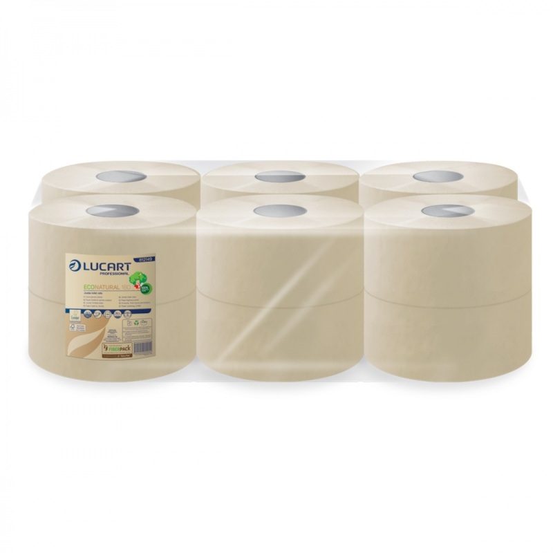 PAPIER TOILETTE  MINI JUMBO  ECONATURAL x 12